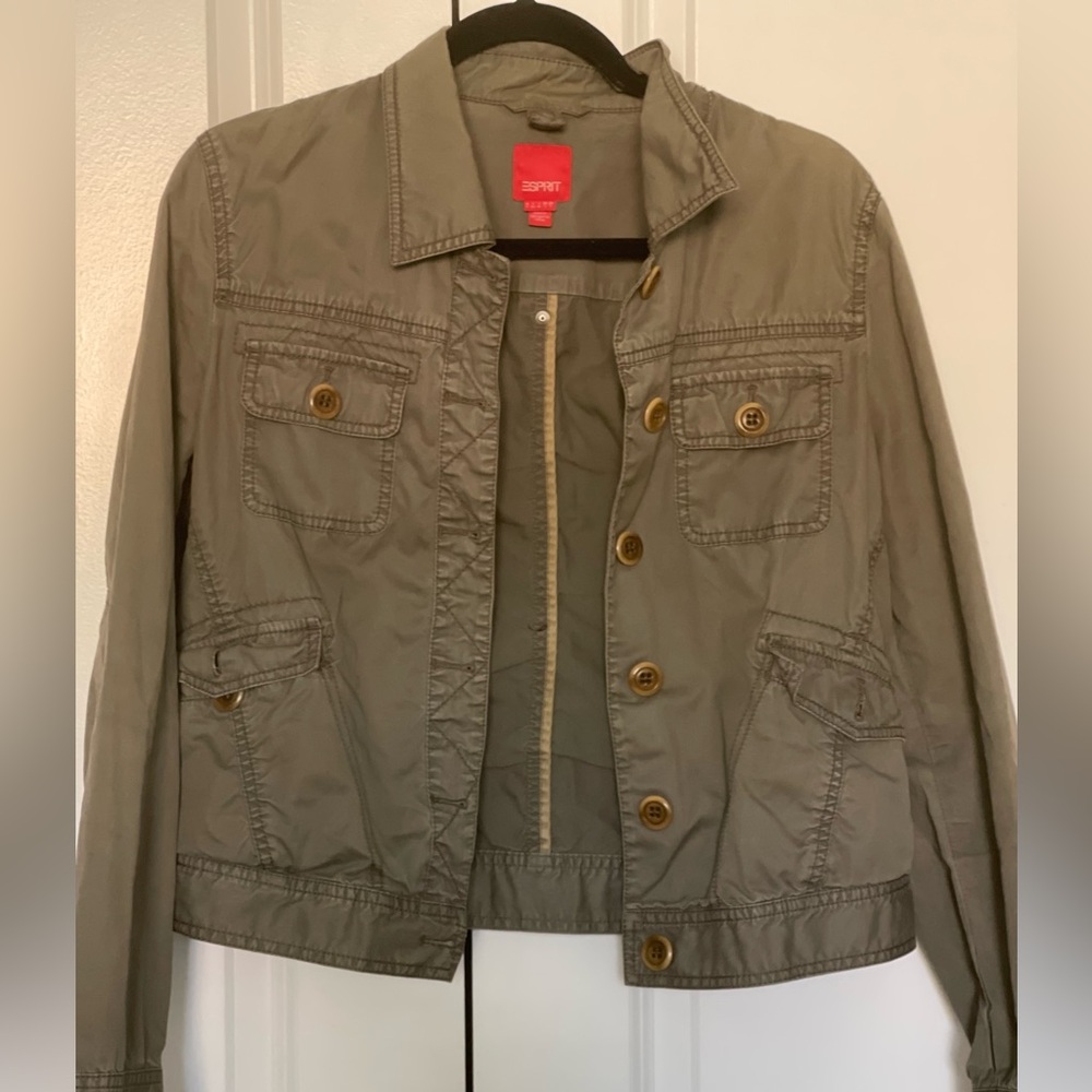 Esprit faded green authority bomber size large